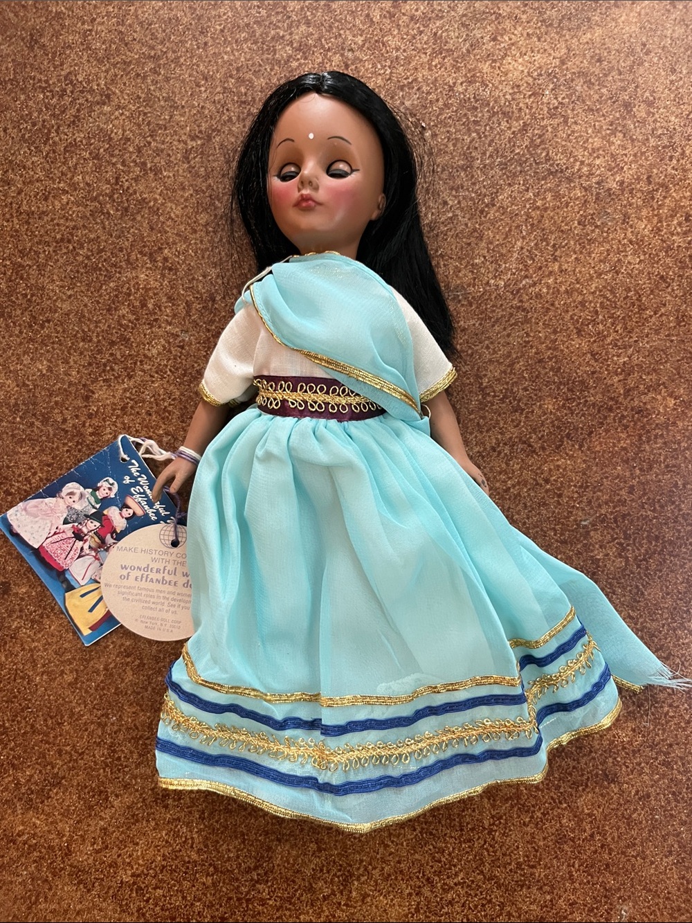 Effanbee Vintage Miss India Doll 11”